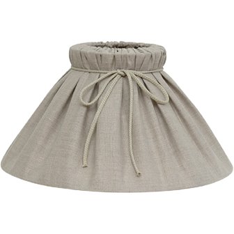 Beżowa lampa wisząca boho lniana Hytte 40cm